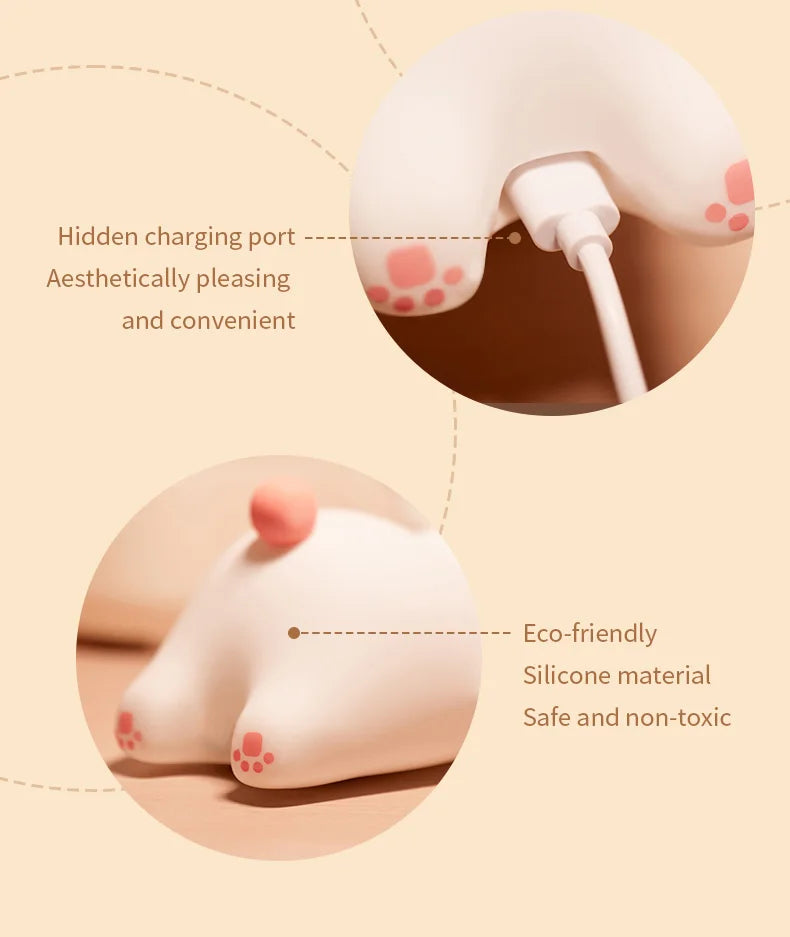 Cute Rabbit-shaped Silicone Night Light